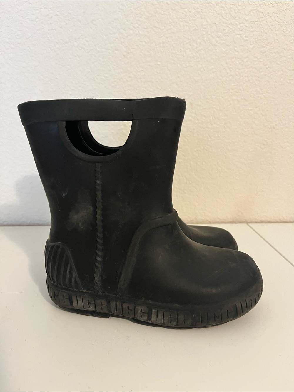 Kids UGG Black Waterproof Rain Boots